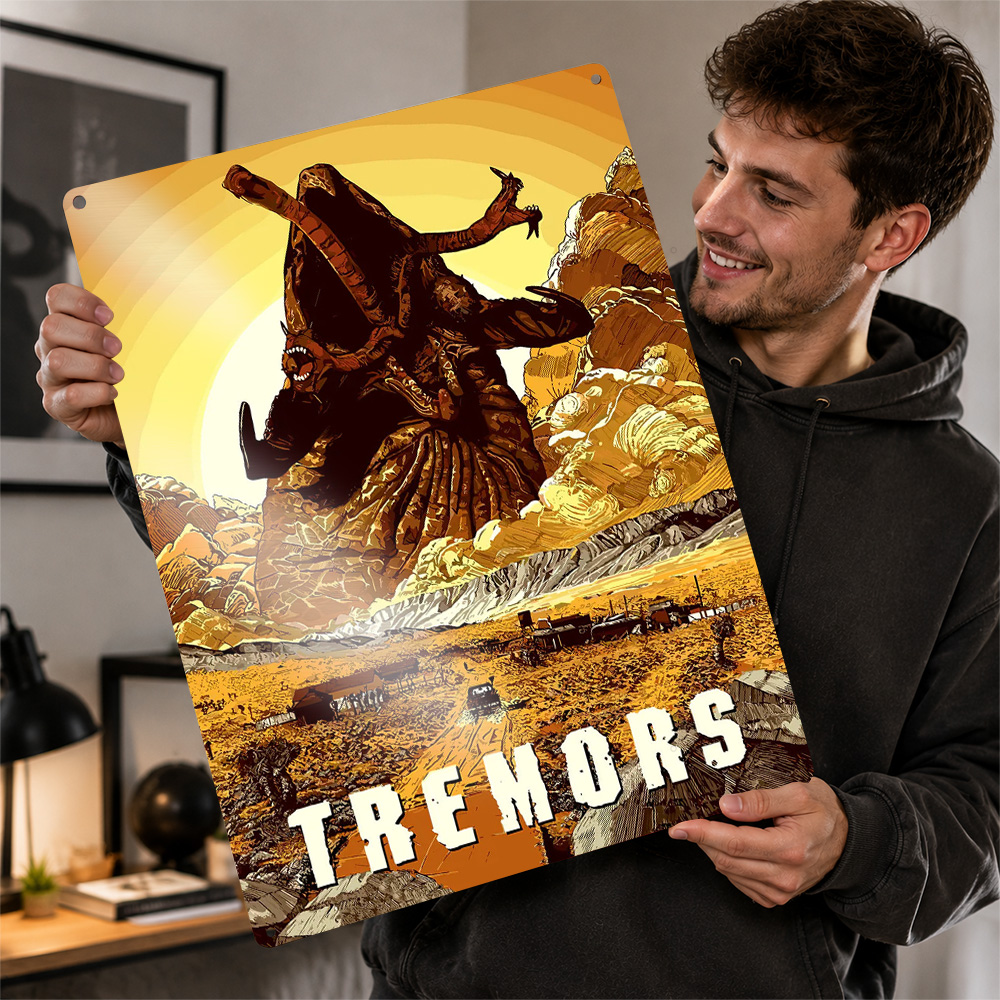 Home Cinema Quarto - Pôster de Arte do Filme Tremors,