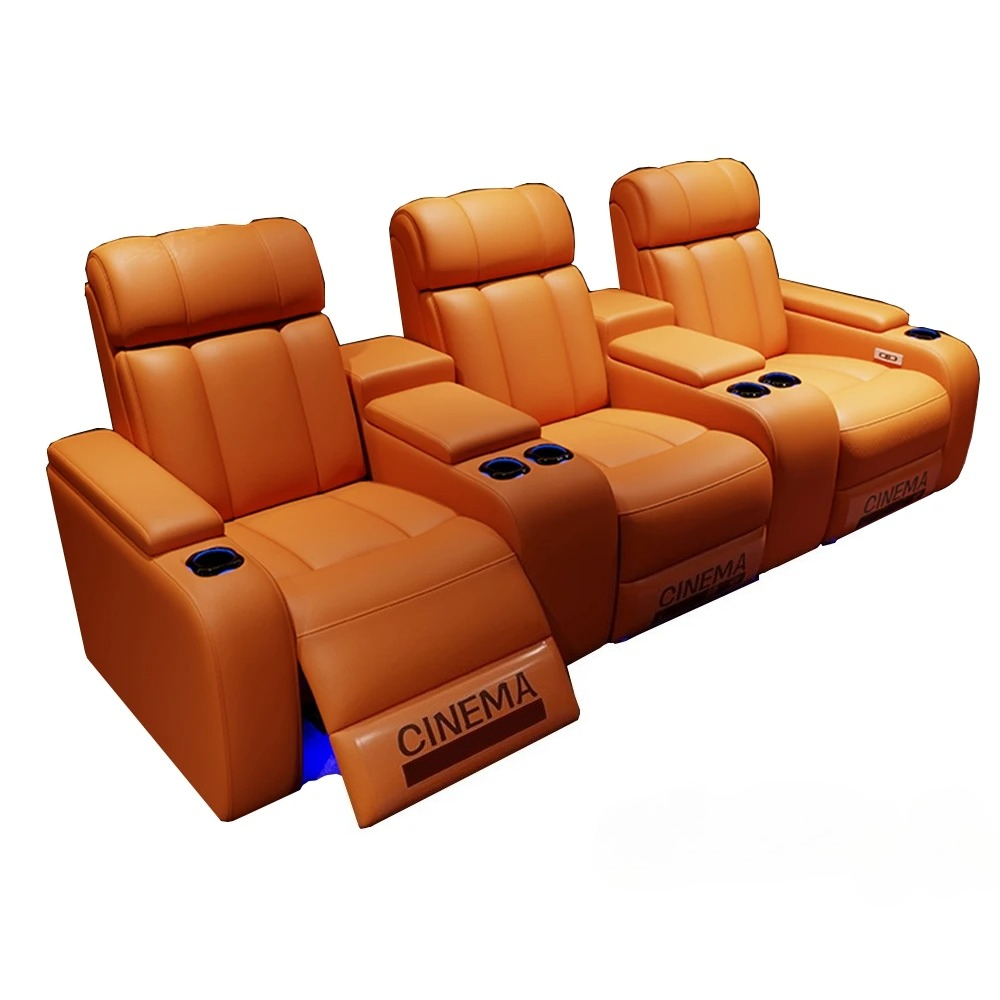 Home Cinema Luxury - Cadeiras de cinema reclináveis elétricas luxuosas