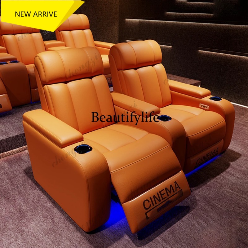 Home Cinema Luxury - Cadeiras de Cinema Elétricas de Couro