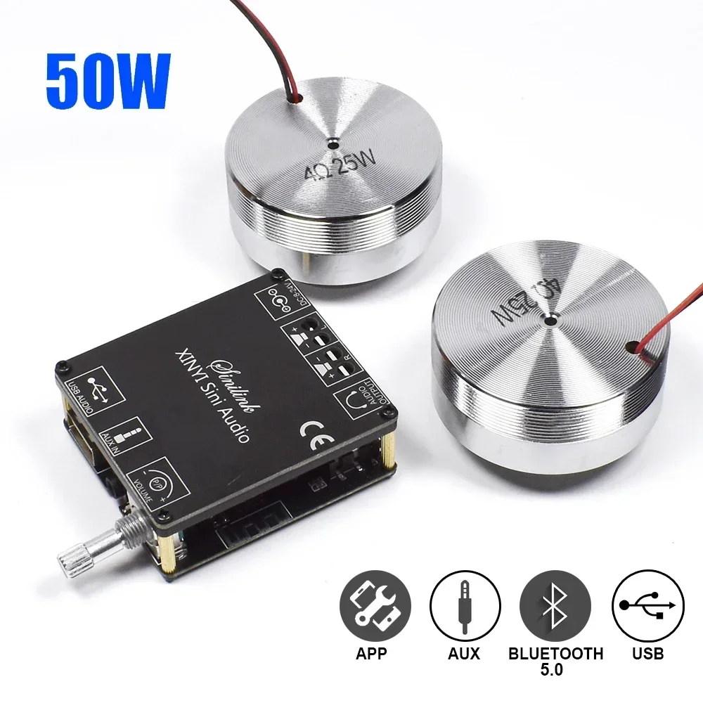 Home Cinema Portable - 2*25w portátil estéreo vibração alto-falante de
