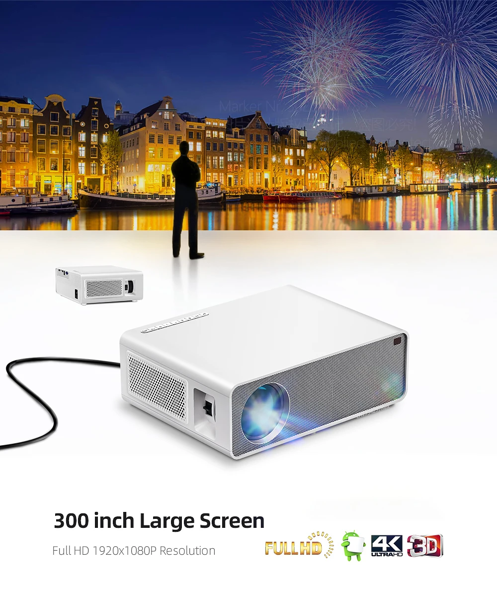 Projetor de Novo Design 1080P  - Home Cinema Kids avaliação e preço