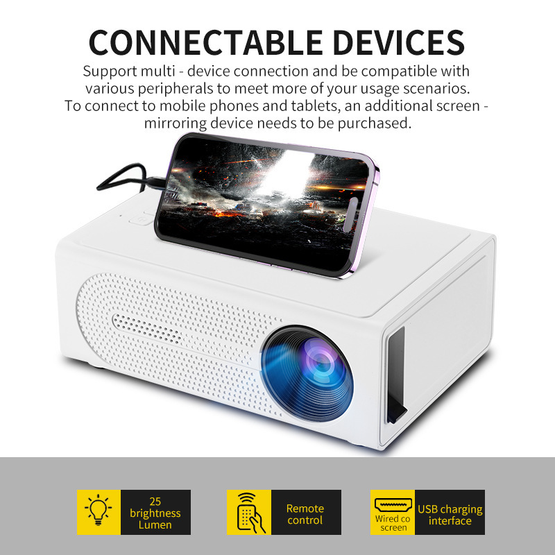 Mini Projetor Portátil 1080P c - Home Cinema Kids avaliação e preço