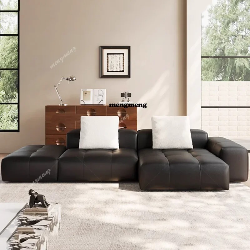 Sofá Nórdico de Couro Compacta - Home Cinema Luxury avaliação e preço