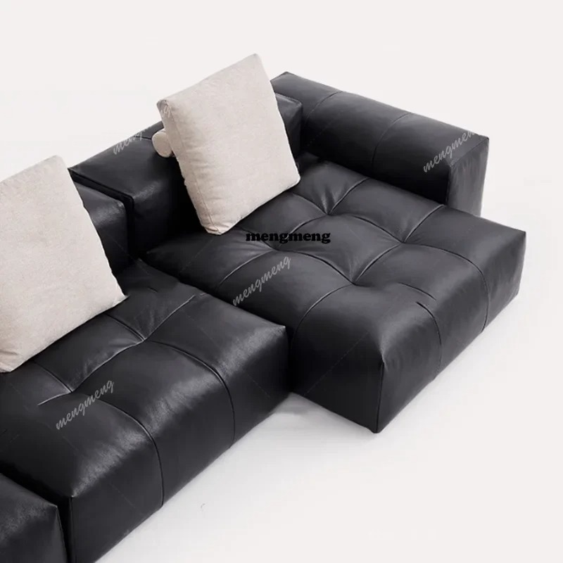 Sofá Nórdico de Couro Compacta - Home Cinema Luxury avaliação e preço