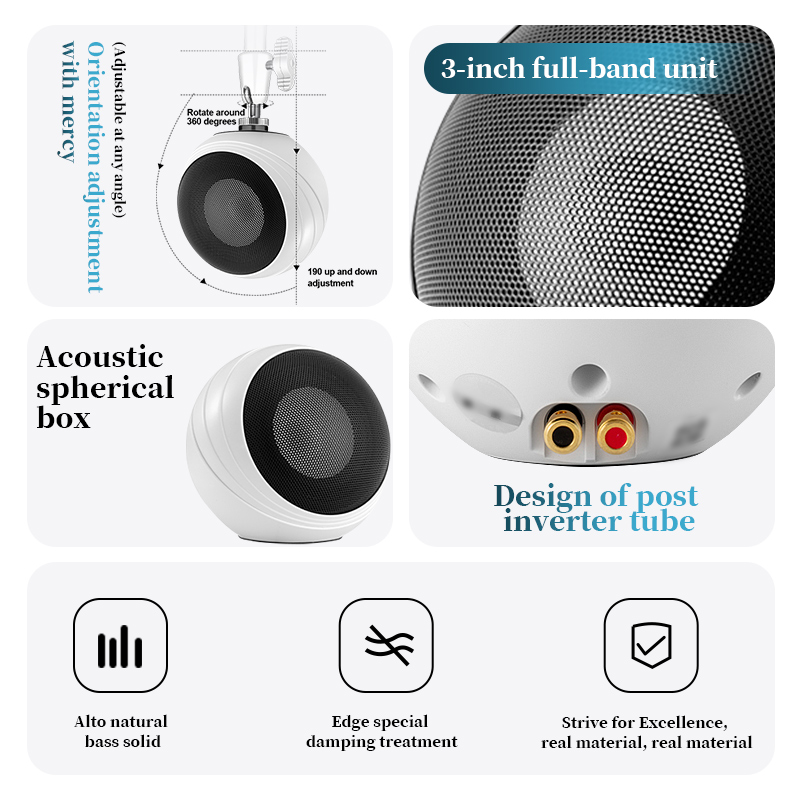 Oupushi montado no teto, siste - Wall Mount Speaker avaliação e preço