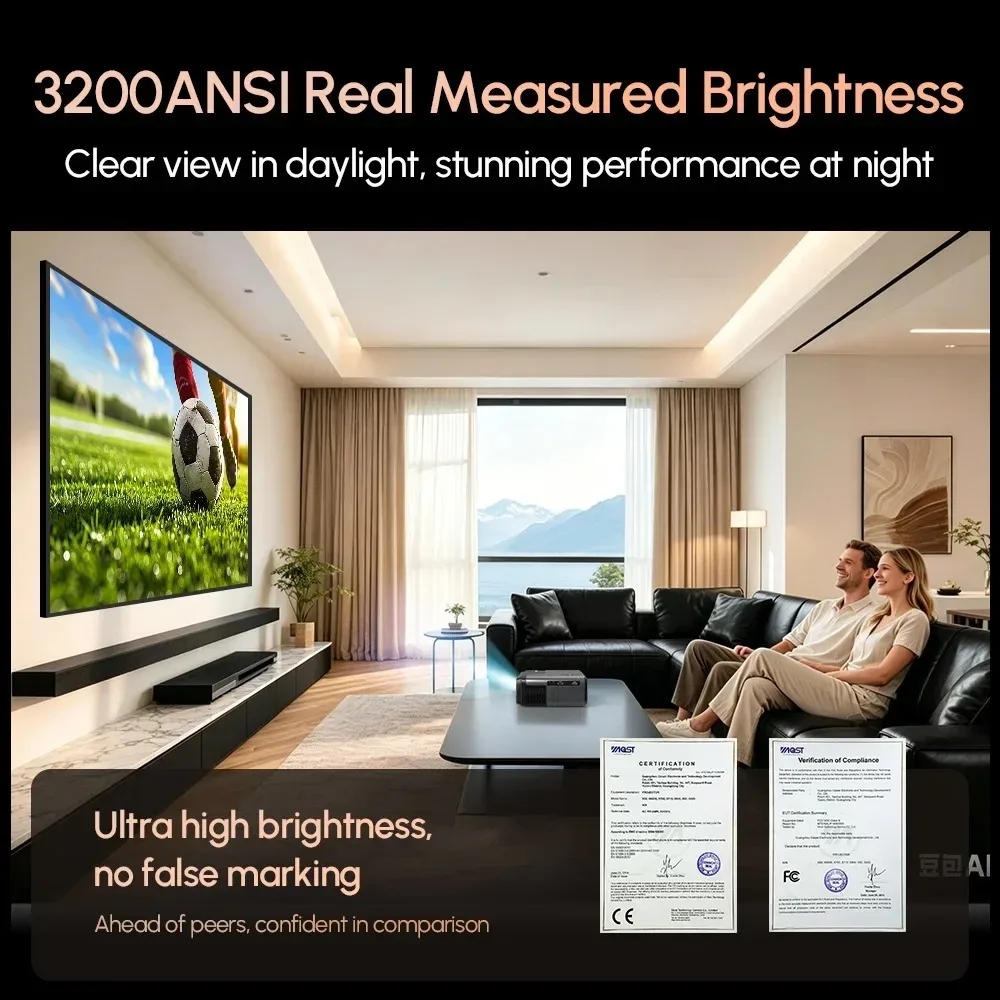 Projetor ApexTPA8 Android 14 G - Home Cinema Quarto avaliação e preço
