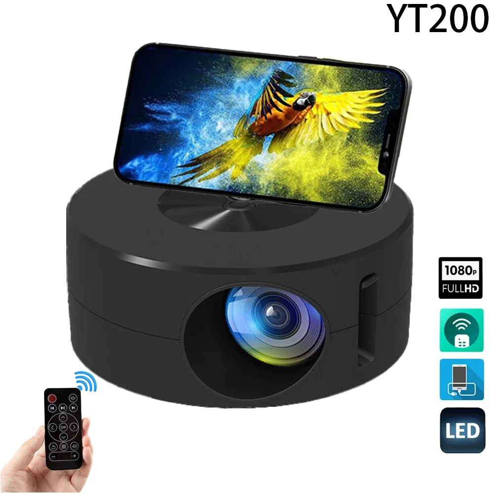 YT200 LED Mobile Video Mini Pr - Home Cinema Kids avaliação e preço