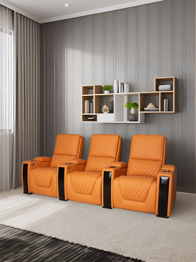 Sofá Moderno de Luxo Reclináve - Home Cinema Luxury avaliação e preço